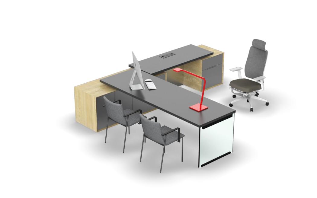 MATSU CHIC Spring — Sit-Stand Executive Desk, view 4