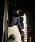 Nomad Mesh Yak-Leather Lamp - Lighting Up Exclusive Spaces - MATSU Europe & Middle East