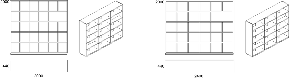 Jane Bookcase by MATSU, office storage – view 3