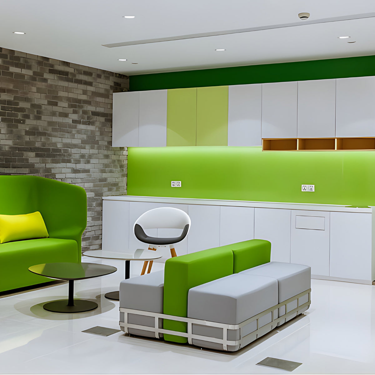 Singlax M-SL-1610B - Metal Framework with Tucked Cushion Modules Seating Solution