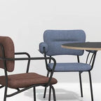 Link Dining/Bar Chair - Stylish Upholstered Design with Fabrics and Powder-Coated Legs - MATSU Europe & Middle East