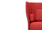 MATSU Collar Sofa - Elegant lounge seating with high collar design and refined gentleman style