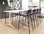 Link Dining/Bar Chair - Stylish Upholstered Design with Fabrics and Powder-Coated Legs - MATSU Europe & Middle East