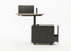 Boxwork acoustic partition with integrated LED lighting by Joeri Reynaert for Matsu — felt acoustic panel and lamp unit