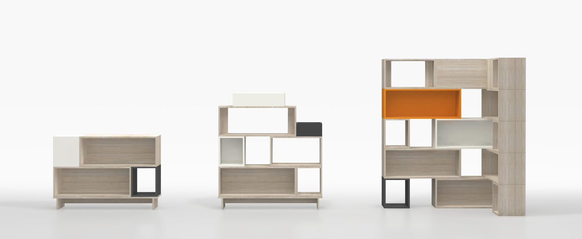 Cube Bookcase by MATSU, office storage – view 3
