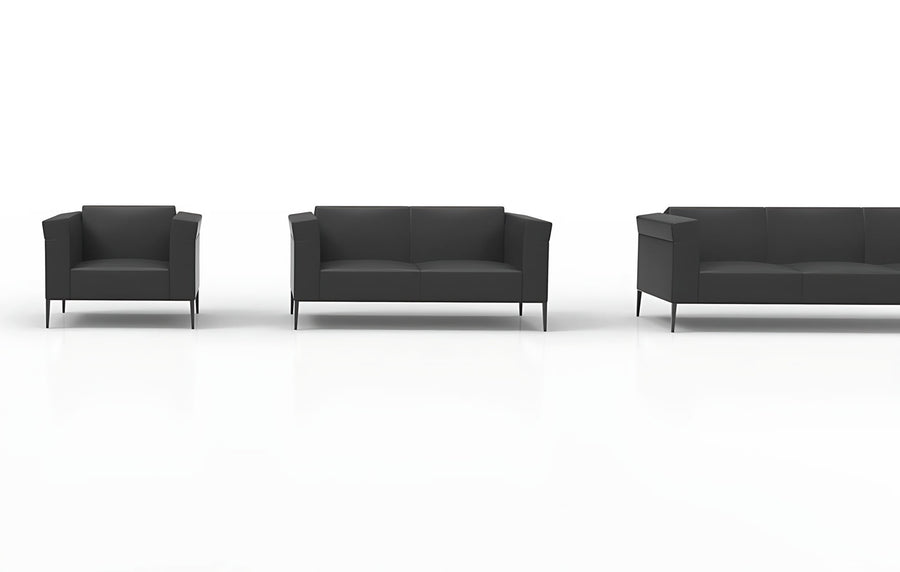 Gentleman Leather Sofa by MATSU, designer sofa – view 3