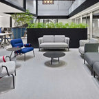 Link Lounge Chair - Stylish Upholstered Design with Braided Straps and Powder-Coated Legs - MATSU Europe & Middle East