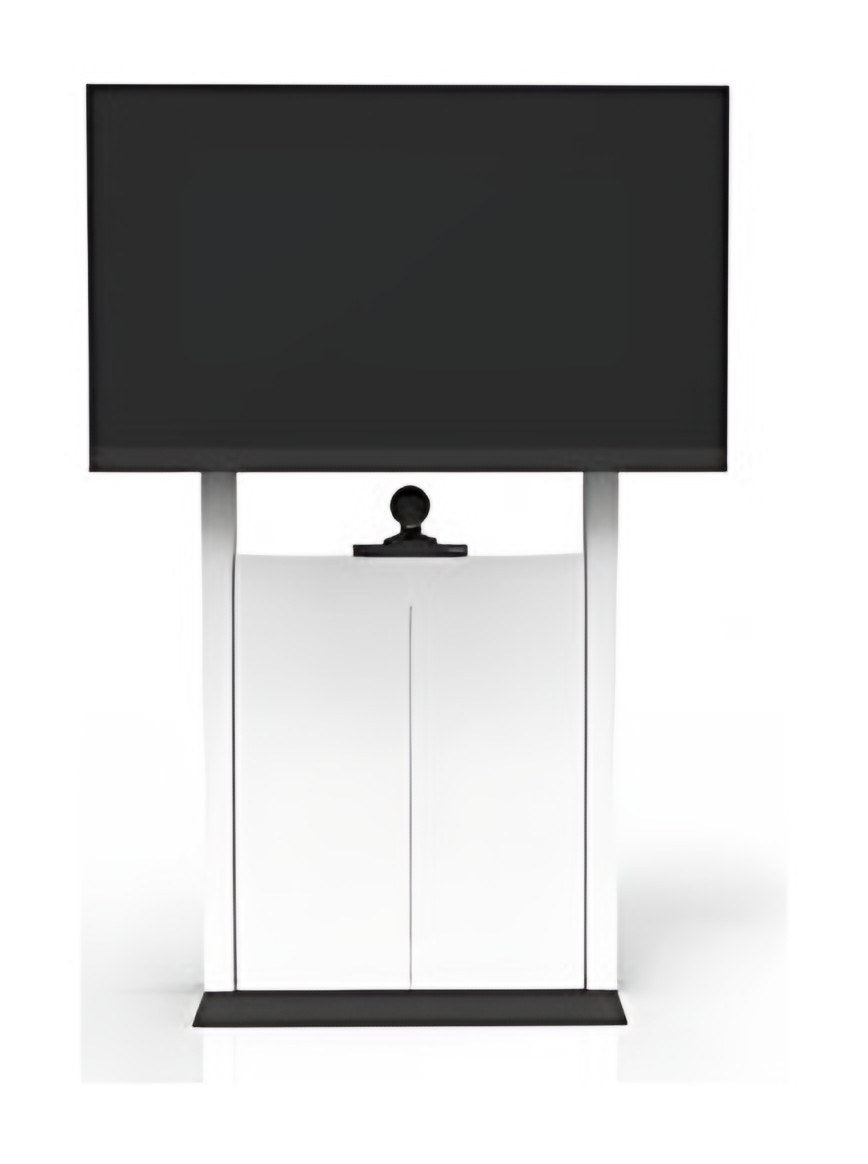 Mini media table with screen mount and camera shelf