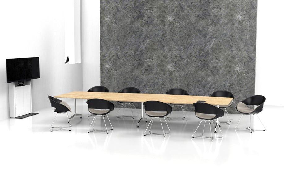 Mini-media Collaboration Table by MATSU, conference and office table – view 4