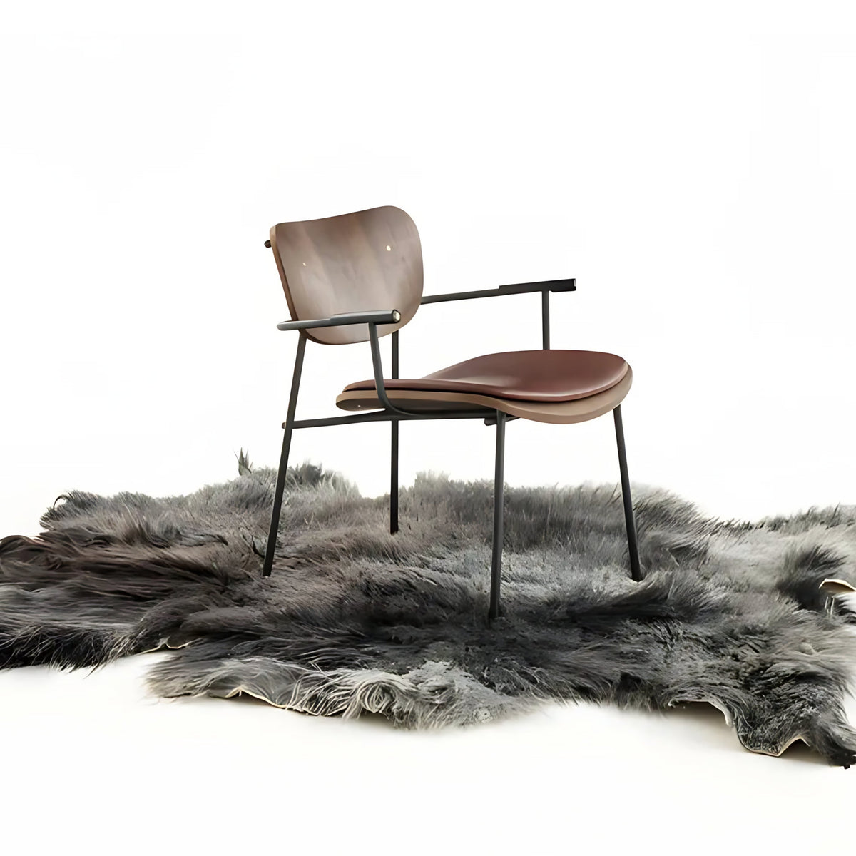 Nomad Horns Chair - Luxury Heat-Bent Wood Seating with Smoked Oak & Cover Options - KVN | DSGN